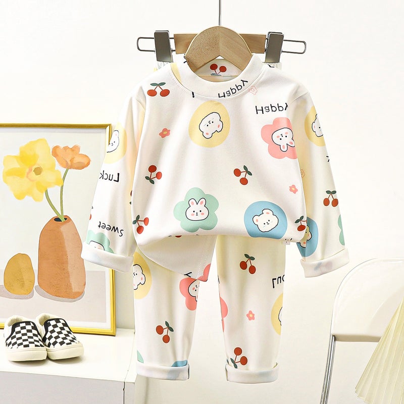 New Children'S Thermal Underwear Suit Thick Fleece Autumn Clothes And Pants For Men And Women Base Home Clothes - Image 5